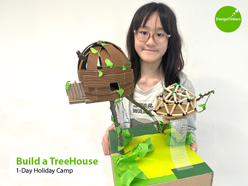 DesignTinkers June Holiday Camps 2024: 1-day Holiday Camp Build a TreeHouse